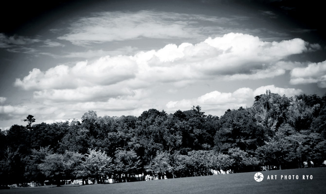 奈良で撮影したアートなモノクロ写真