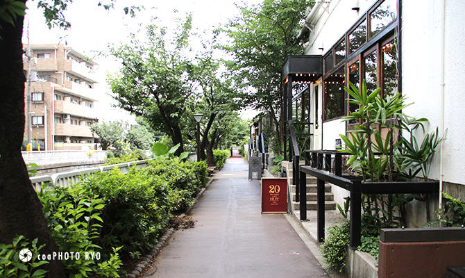 東京中目黒の街並み